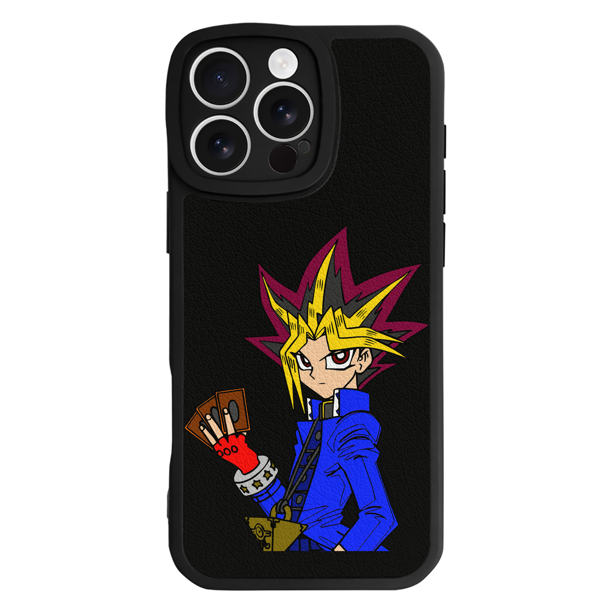 遊☆戯☆王 Yu-Gi-Oh! 【iPhone 16シリーズ対応】シリコンスマホケース（レザー調） 材質：シリコン